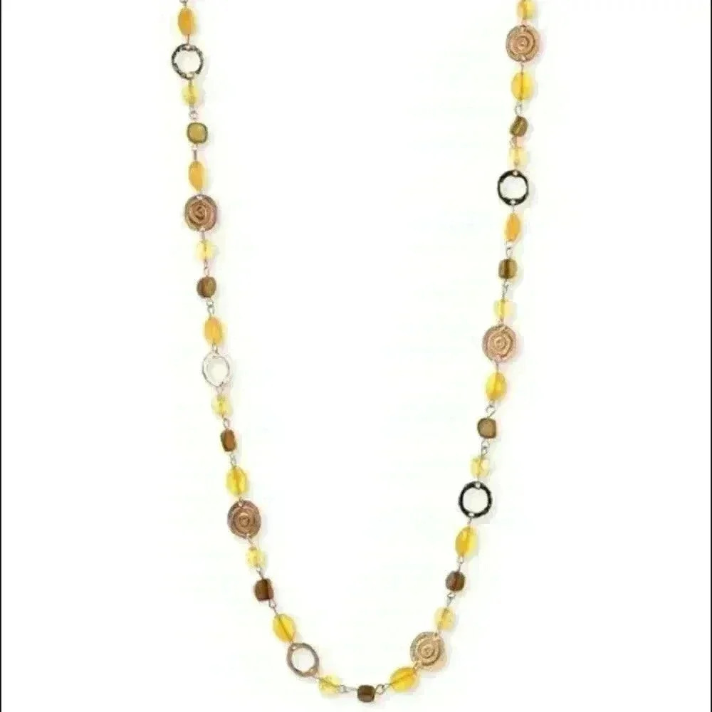 Style & Co New gold Coin Beaded Tortoise N…
